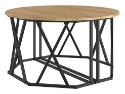 Mesa de Café Roble artisan 80 x 80 x 42 cm
