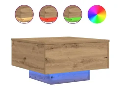 Mesa de Café Roble artisan 55 x 55 x 31 cm Madera contrachapada