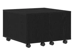 Mesa de Café Roble negro 60 x 60 x 38 cm Madera contrachapada