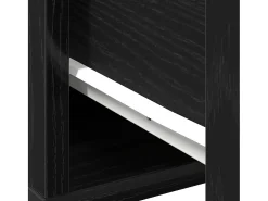 Mesa de Café Roble negro 60 x 60 x 38 cm Madera contrachapada