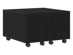 Mesa de Café Roble negro 60 x 60 x 38 cm Madera contrachapada