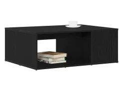 Mesa de Café Roble negro 90 x 67 x 33 cm Madera contrachapada
