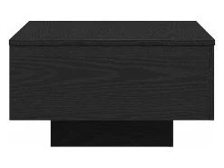Mesa de Café Roble negro 55 x 55 x 31 cm Madera contrachapada