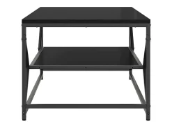 Mesa de Café Roble negro 90 x 50 x 40 cm