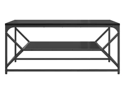 Mesa de Café Roble negro 90 x 50 x 40 cm