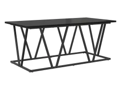 Mesa de Café Roble negro 100 x 50 x 40 cm