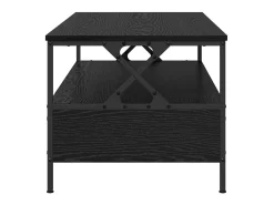 Mesa de Café Roble negro 100 x 51 x 45 cm Madera contrachapada