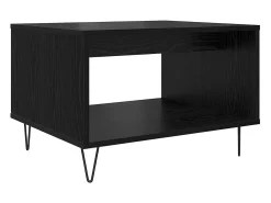 Mesa de Café Roble negro 60 x 50 x 40 cm Madera contrachapada
