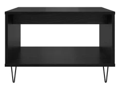Mesa de Café Roble negro 60 x 50 x 40 cm Madera contrachapada