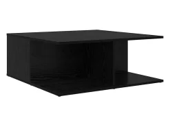 Mesa de Café Roble negro 80 x 80 x 31 cm Madera contrachapada
