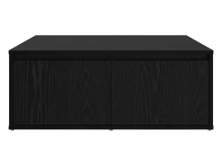 Mesa de Café Roble negro 80 x 80 x 31 cm Madera contrachapada