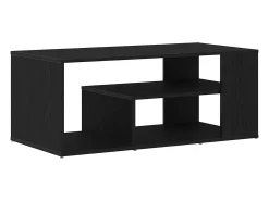 Mesa de Café Roble negro 100 x 50 x 40 cm Madera contrachapada