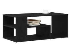 Mesa de Café Roble negro 100 x 50 x 40 cm Madera contrachapada