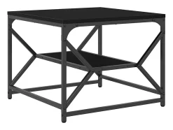Mesa de Café Roble negro 51 x 50 x 40 cm