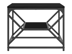 Mesa de Café Roble negro 51 x 50 x 40 cm