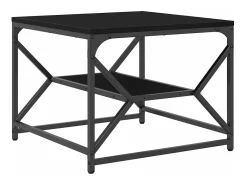 Mesa de Café Roble negro 51 x 50 x 40 cm