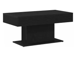 Mesa de Café Roble negro 96 x 50 x 45 cm Madera contrachapada