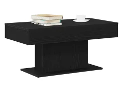 Mesa de Café Roble negro 96 x 50 x 45 cm Madera contrachapada