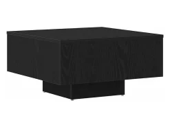 Mesa de Café Roble negro 60 x 60 x 31.5 cm Madera contrachapada