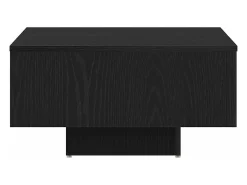 Mesa de Café Roble negro 60 x 60 x 31.5 cm Madera contrachapada