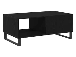 Mesa de Café Roble negro 90 x 50 x 36.5 cm Madera contrachapada