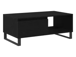 Mesa de Café Roble negro 90 x 50 x 36.5 cm Madera contrachapada