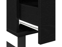 Mesa de Café Roble negro 90 x 50 x 36.5 cm Madera contrachapada