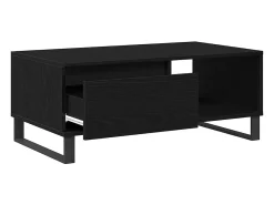 Mesa de Café Roble negro 90 x 50 x 36.5 cm Madera contrachapada