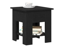 Mesa de Café Roble negro 40 x 40 x 42 cm Madera contrachapada