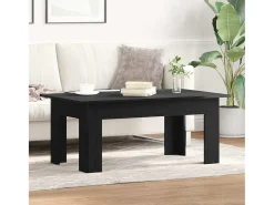 Mesa de Café Roble negro 100 x 60 x 42 cm Madera contrachapada