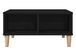 Mesa de Café Roble negro 60 x 60 x 30 cm Madera contrachapada