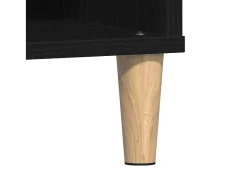 Mesa de Café Roble negro 60 x 60 x 30 cm Madera contrachapada