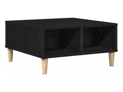 Mesa de Café Roble negro 60 x 60 x 30 cm Madera contrachapada