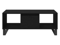 Mesa de Café Roble negro 90 x 50 x 36.5 cm Madera contrachapada