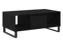 Mesa de Café Roble negro 90 x 50 x 36.5 cm Madera contrachapada