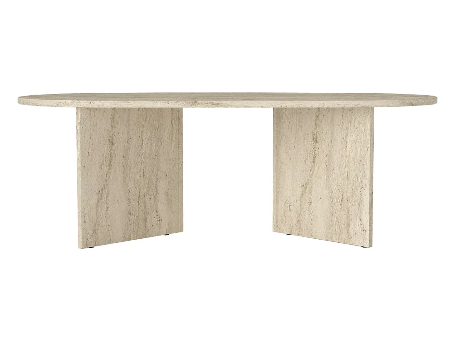 Mesa de centro - Efecto travertino - TOPANIA