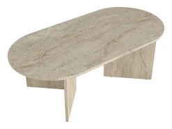 Mesa de centro - Efecto travertino - TOPANIA