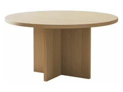 Mesa de centro - redonda 76x76 cm - Color Roble Lindberg - OVO