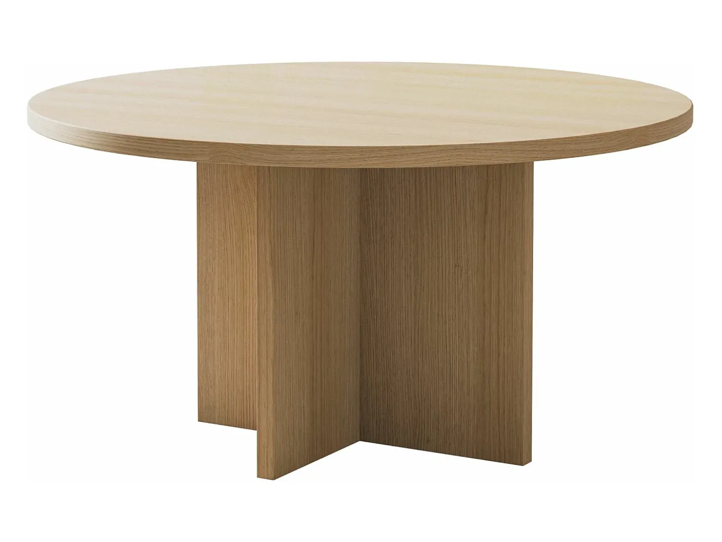 Mesa de centro - redonda 76x76 cm - Color Roble Lindberg - OVO