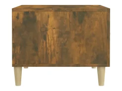 Mesa de centro 2 unidades madera ingeniería roble ahumado 50x50x40cm