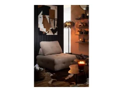 Mesa de centro abatible Gerti de aluminio negro L 90 cm