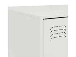 Mesa de centro acero blanco 67x50x44 cm