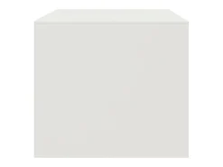 Mesa de centro acero blanco 67x50x44 cm