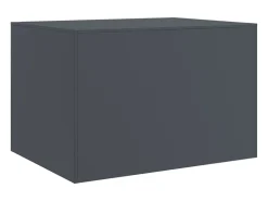 Mesa de centro acero gris antracita 67x50x44 cm