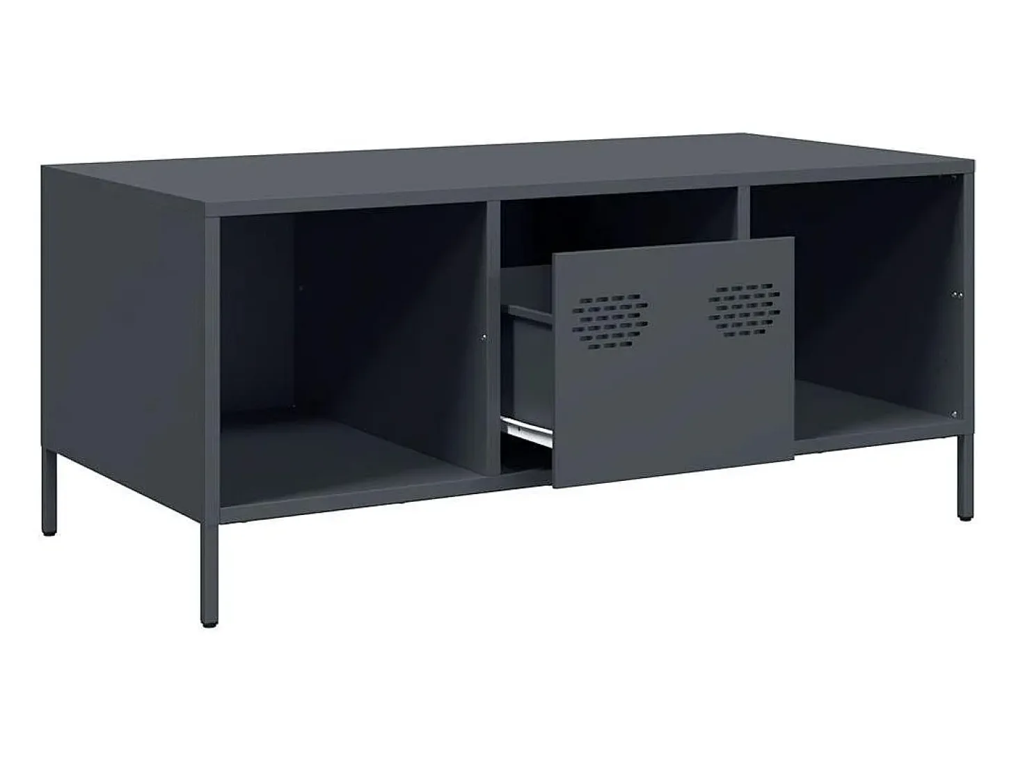 Mesa de centro acero laminado en frío antracita 101,5x50x43,5cm