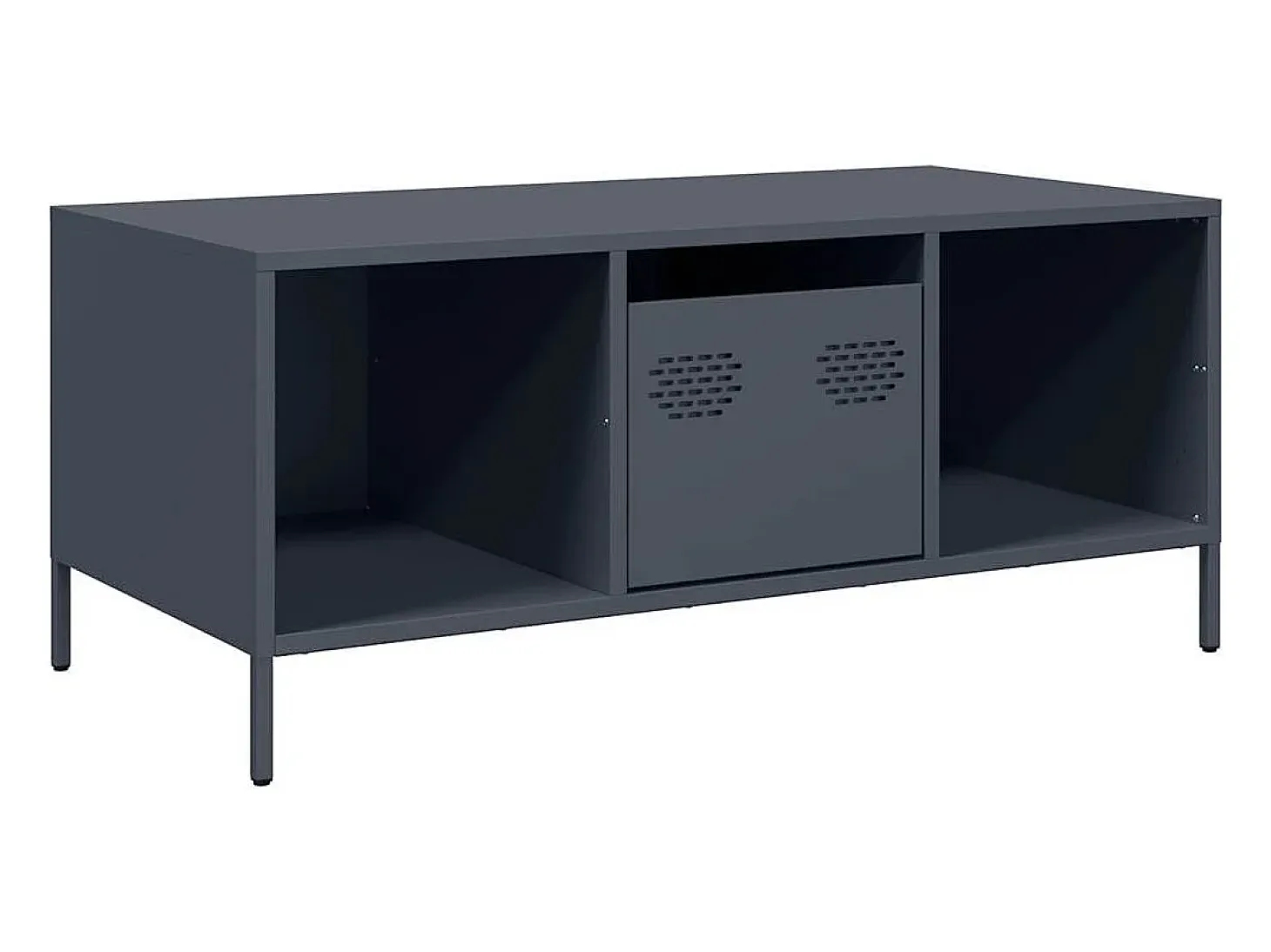 Mesa de centro acero laminado en frío antracita 101,5x50x43,5cm