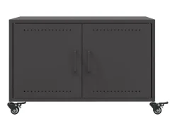 Mesa de centro acero laminado en frío negro 68x50x43,5 cm