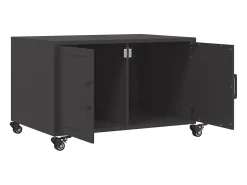 Mesa de centro acero laminado en frío negro 68x50x43,5 cm