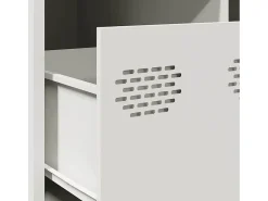 Mesa de centro acero laminado en frío blanco 101,5x50x43,5 cm