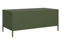 Mesa de centro acero laminado frío verde oliva 101,5x50x43,5 cm